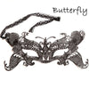 Black Bat Butterfly Flower Lace Masks